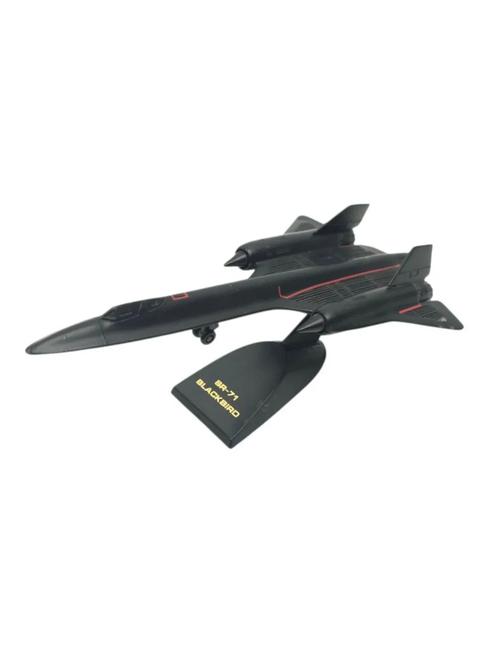 ERTL SR-71 Blackbird Diecast Jet Model Vtg USAF Military Aviation Decor Stand